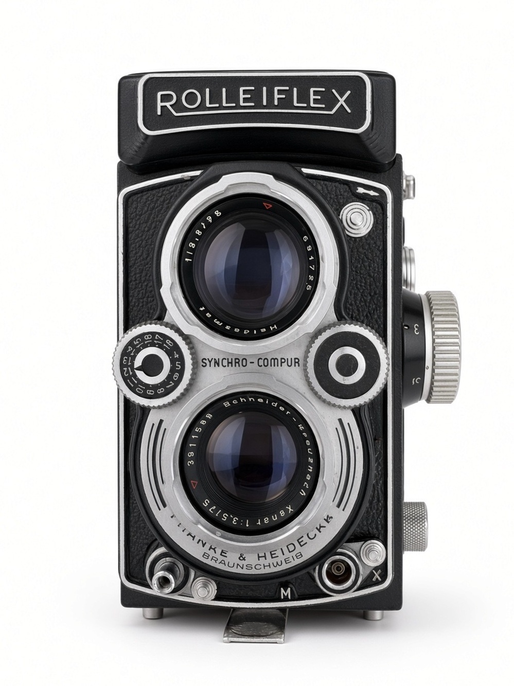 Classic Twin-Lens Reflex Camera - Black